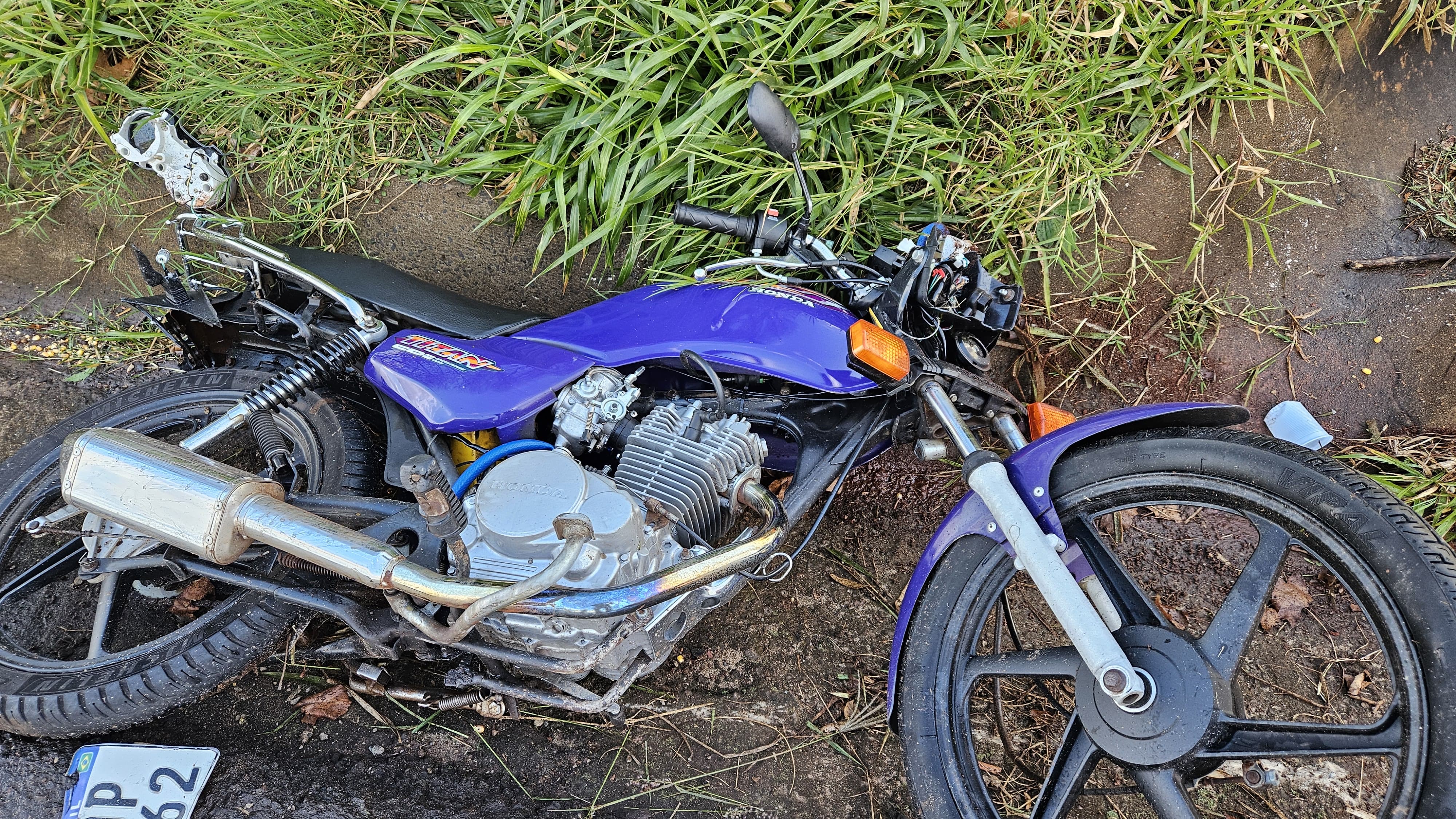 Motociclista fica ferido após acidente na BR-369 em Apucarana