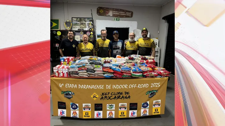 Etapa do Indoor Off Road em Apucarana arrecada 600 kg de alimentos