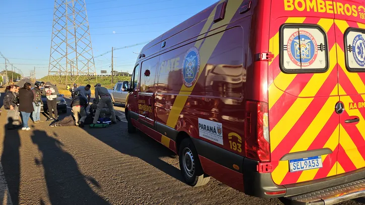 Vigilante atropelado em Apucarana segue na UTI em estado grave