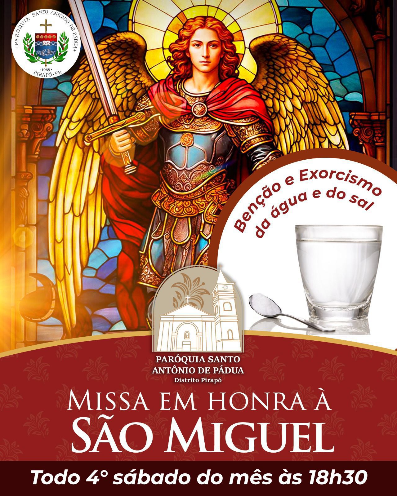 Devoção a São Miguel Arcanjo atrai multidões à Paróquia do Pirapó