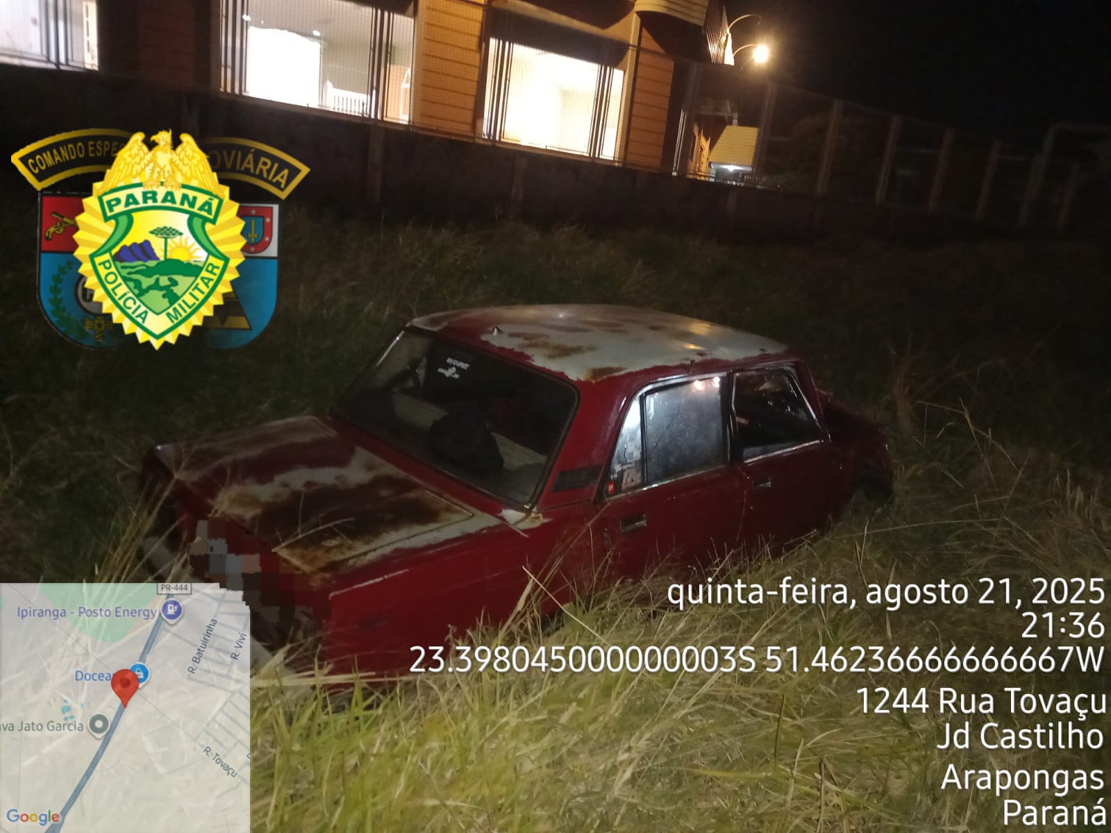 Identificado jovem que morreu em acidente na PR-444 em Arapongas