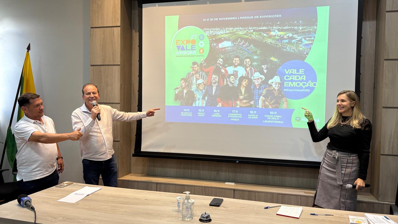 Ivaiporã anuncia programação completa de shows da Expovale 2025