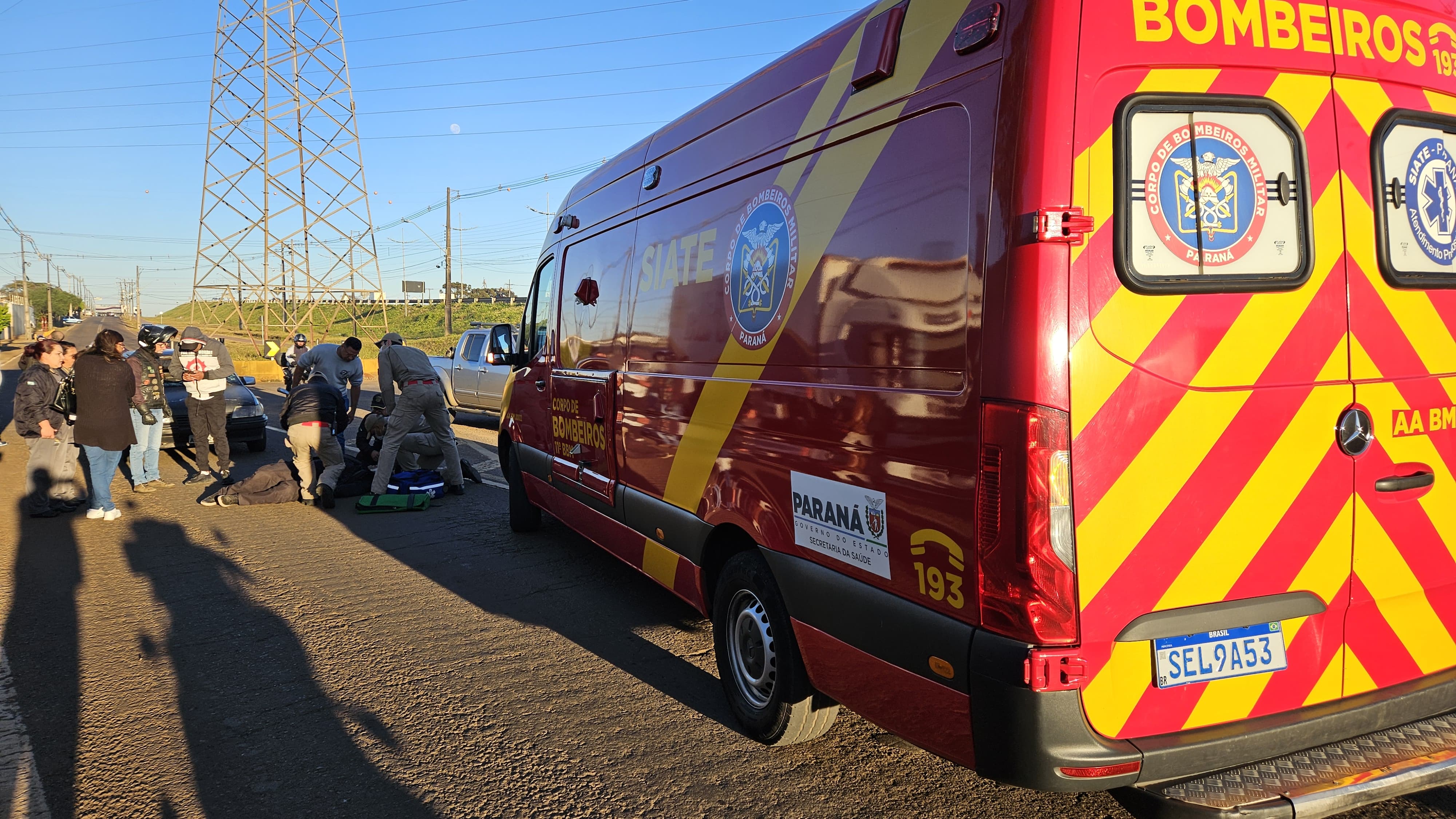 Vigilante atropelado em Apucarana segue na UTI em estado grave
