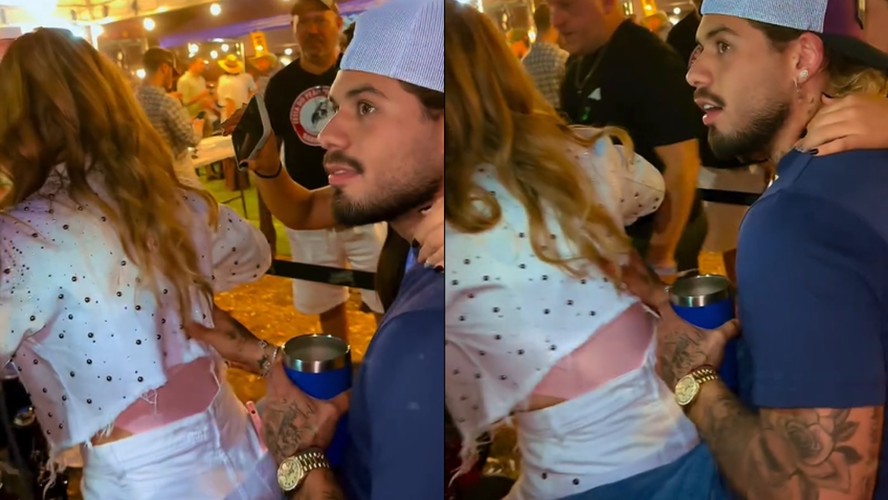 Zé Felipe surge na garupa de cantora sertaneja de Maringá (PR)