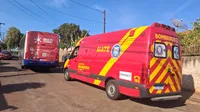 Acidente entre moto e ônibus deixa jovem ferida no João Paulo