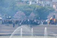 O governador Carlos Massa Ratinho Junior e o secretário da Segurança Pública, Hudson Leôncio Teixeira, anunciam mais um grande pacote de investimentos para as forças policiais e de salvamento do Estado. Um grande evento nesta terça-feira (16), no Parque Tanguá, em Curitiba