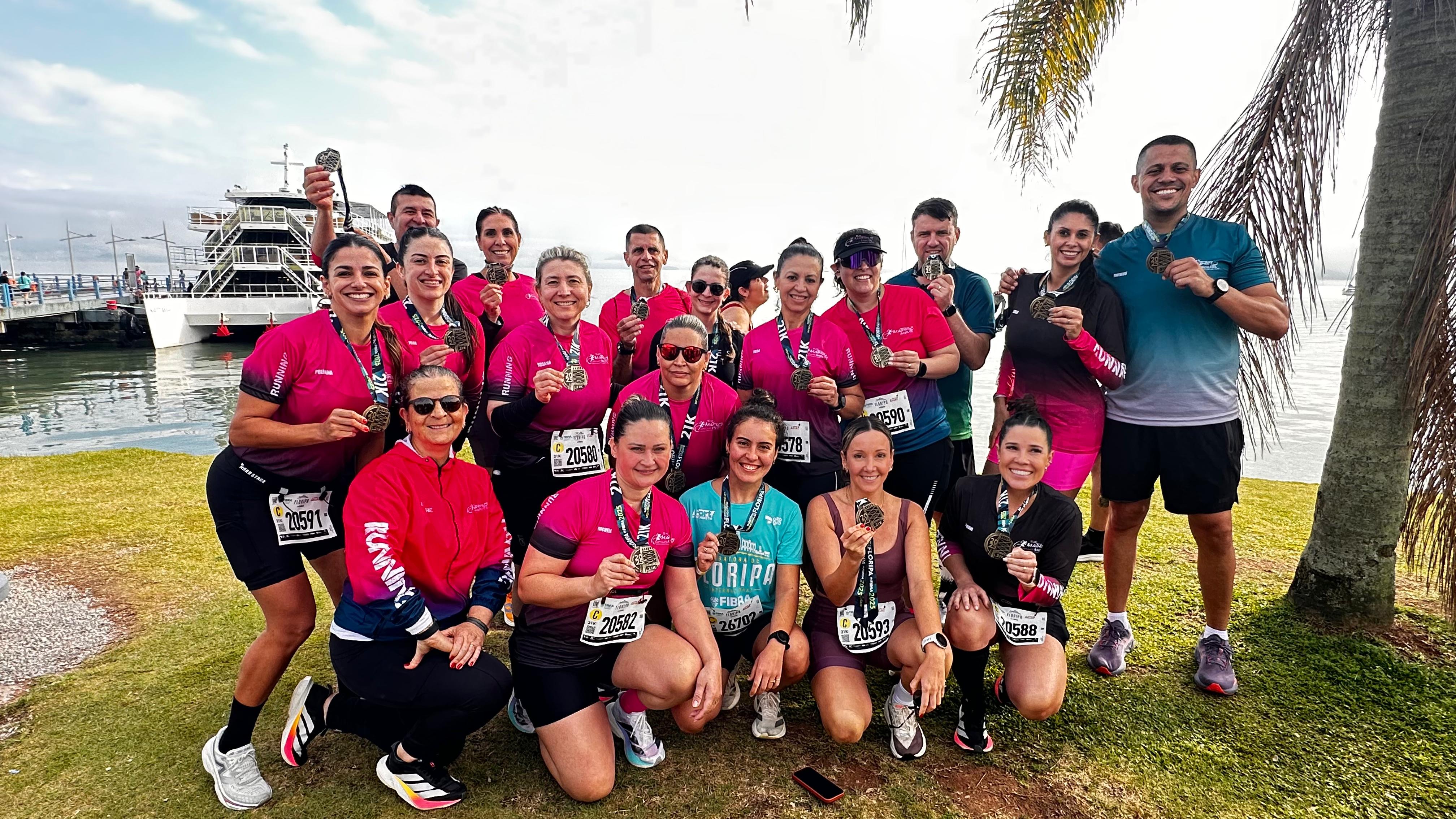 Atletas que competiram a prova de 21 km