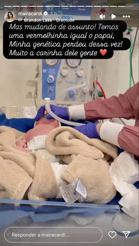Maíra Cardi dá à luz a Eloah e bebê vai para a UTI: "Não consegui"