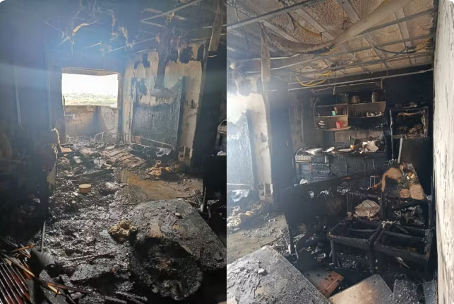 Imagens mostram destruição de apartamento após incêndio no PR