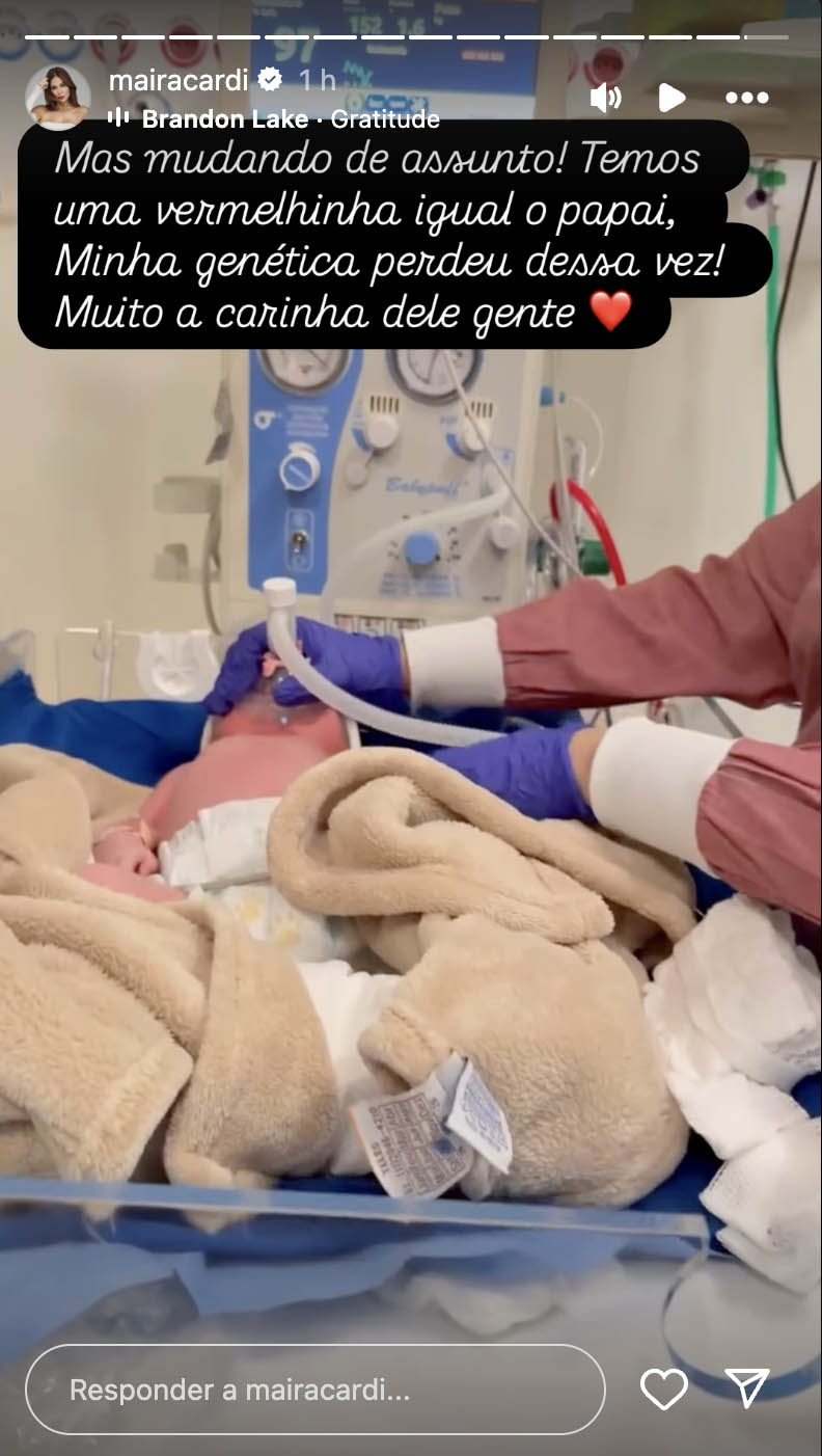 Maíra Cardi dá à luz a Eloah e bebê vai para a UTI: "Não consegui"