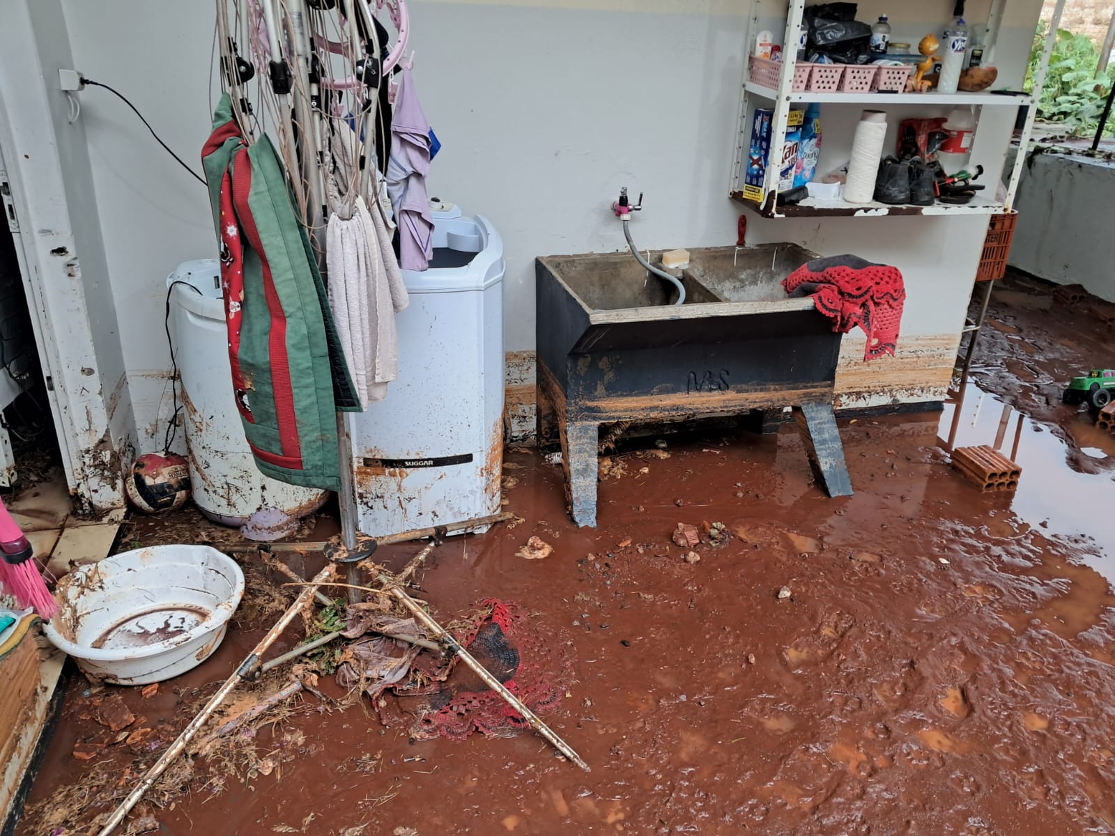 Temporal alaga ruas e provoca queda de árvores em Arapongas