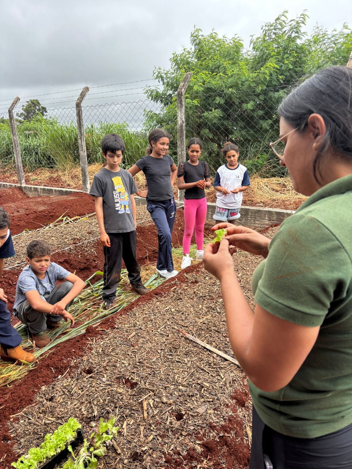Oficina ensina alunos e produtores a criar hortas sustentáveis em Jandaia