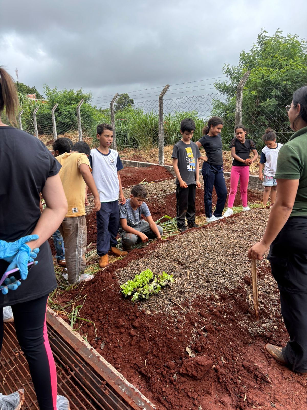 Oficina ensina alunos e produtores a criar hortas sustentáveis em Jandaia