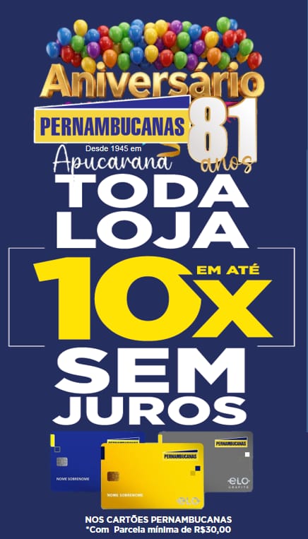 Pernambucanas celebra 81 anos em Apucarana com ofertas e brindes