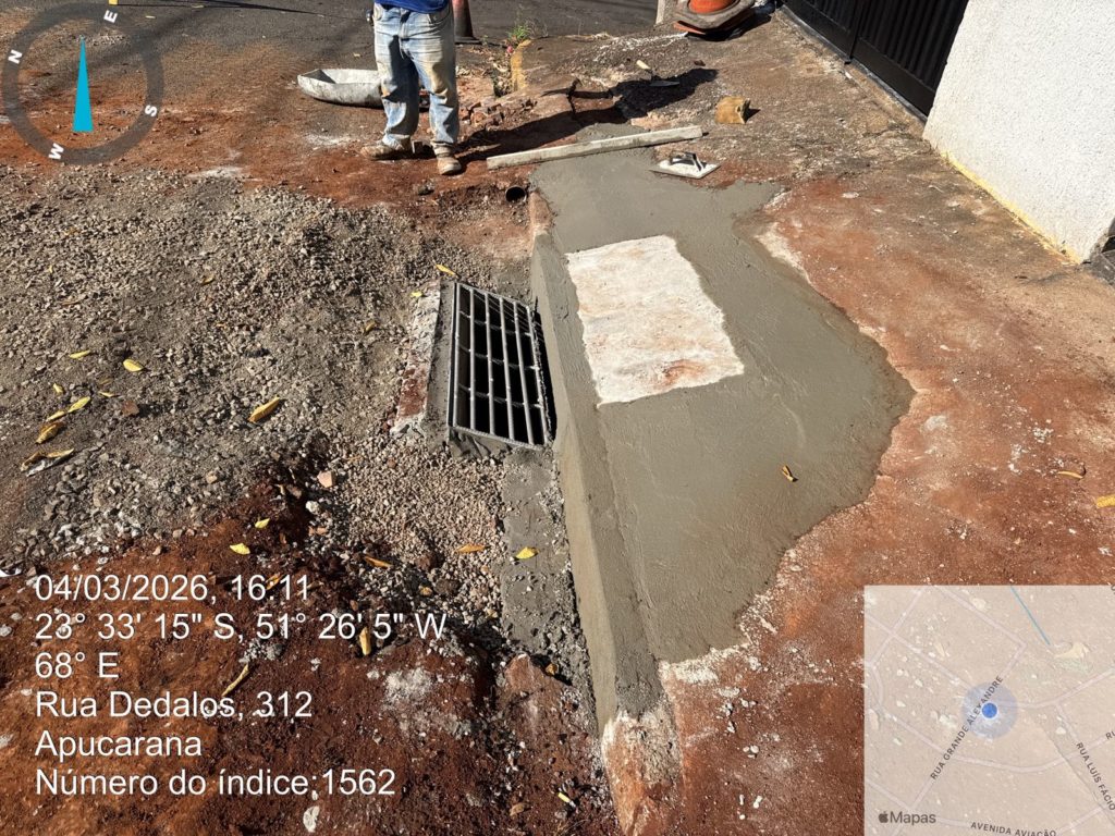 Prefeitura inicia obras para reparar galerias pluviais em Apucarana