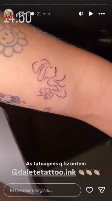 Virginia Fonseca mostra as novas tatuagens que fez a pedido das filhas; veja