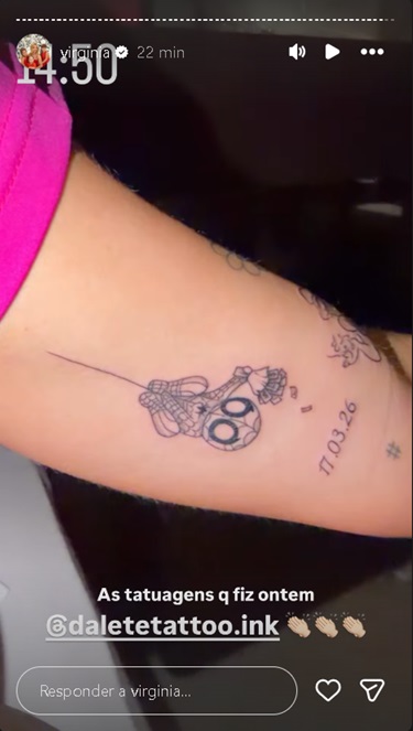 Virginia Fonseca mostra as novas tatuagens que fez a pedido das filhas; veja