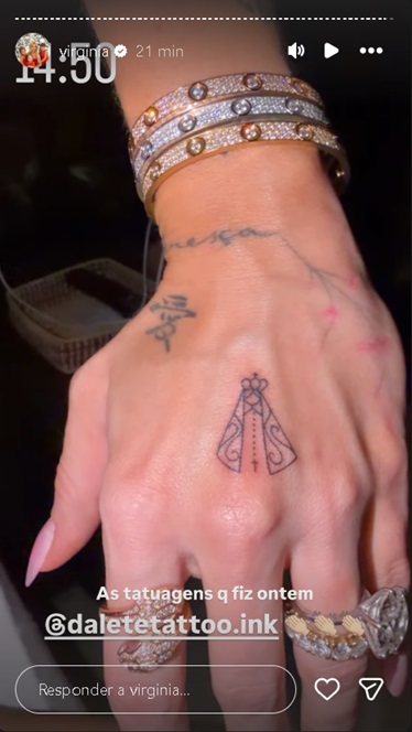 Virginia Fonseca mostra as novas tatuagens que fez a pedido das filhas; veja