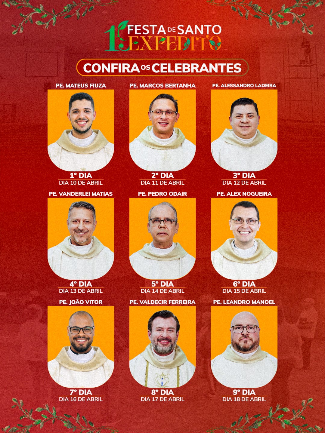 Novena de Santo Expedito abre festa com missas e shows em Apucarana