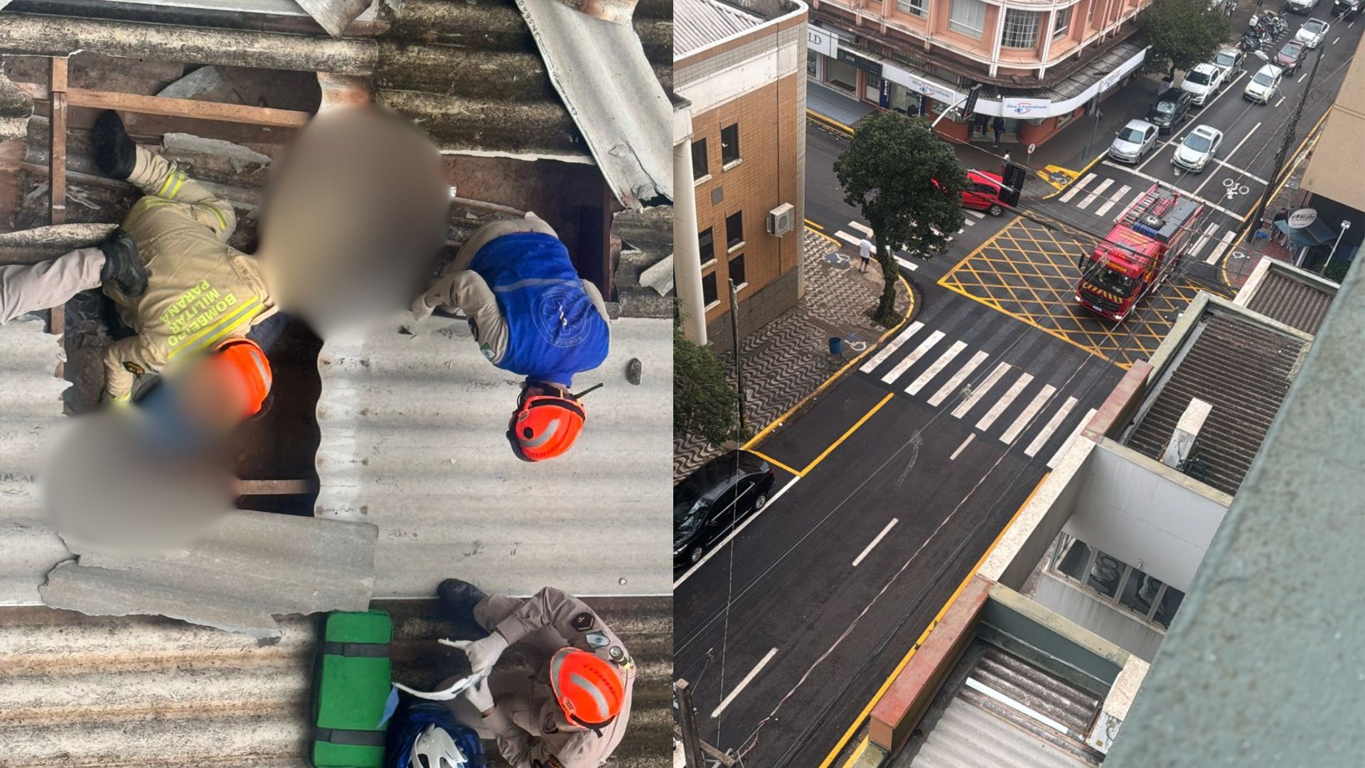 Mulher fica ferida em estado grave após queda de prédio em Apucarana