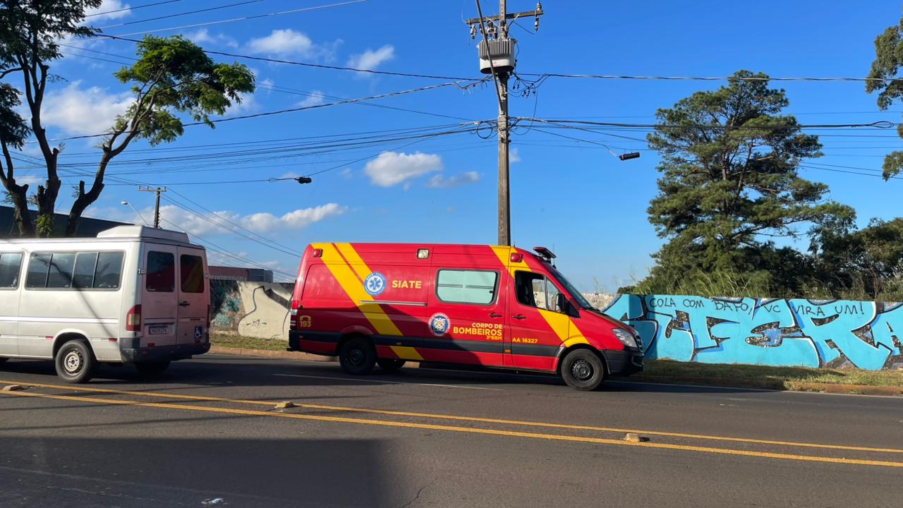 Idoso sofre fratura exposta em acidente próximo a radar na Avenida Minas Gerais