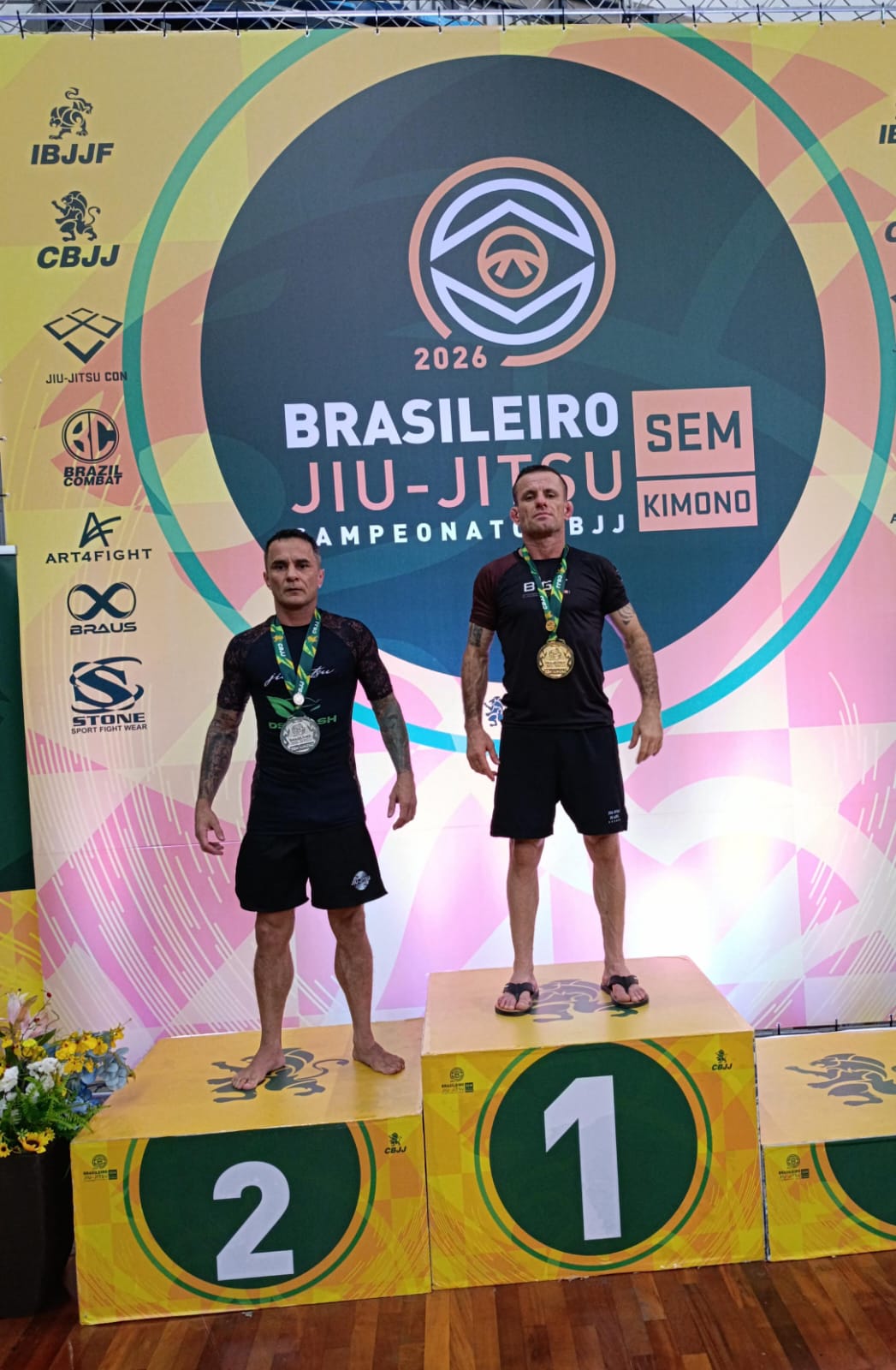 Apucaranense Hilario Caldeira unifica títulos e é campeão brasileiro de jiu-jitsu sem kimono