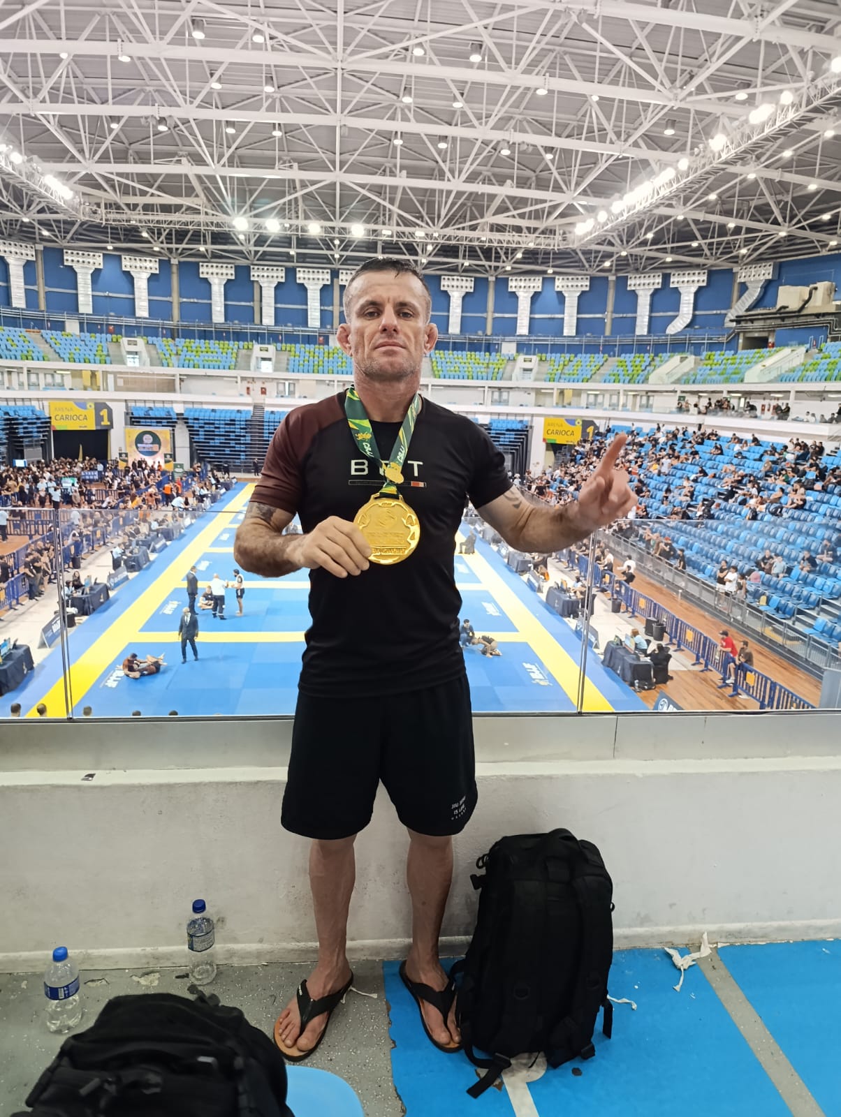 Apucaranense Hilario Caldeira unifica títulos e é campeão brasileiro de jiu-jitsu sem kimono