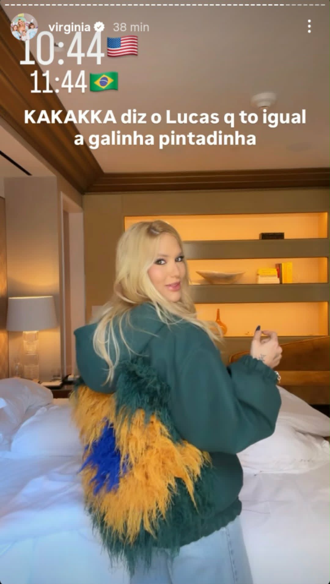Look de Virginia Fonseca para a Copa vira piada na web: "Galinha pintadinha"