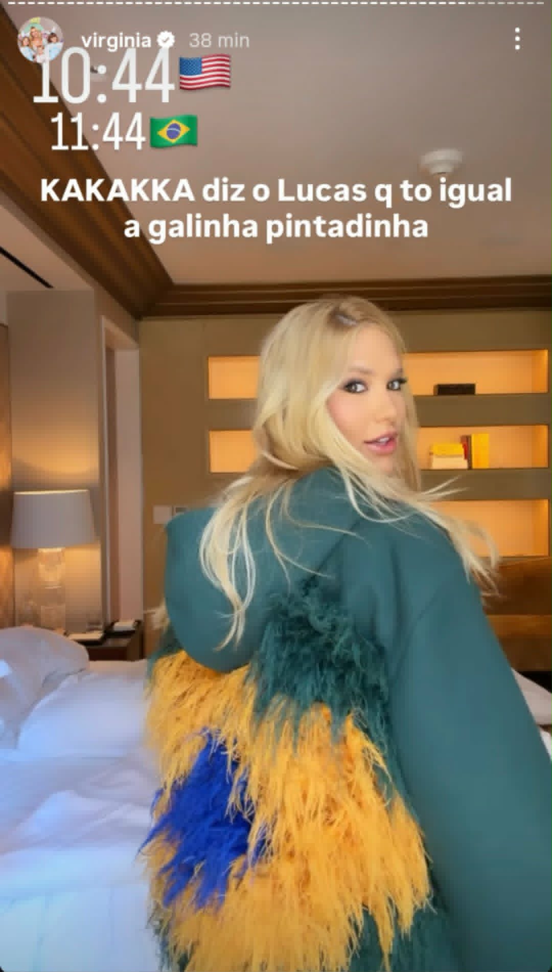 Look de Virginia Fonseca para a Copa vira piada na web: "Galinha pintadinha"