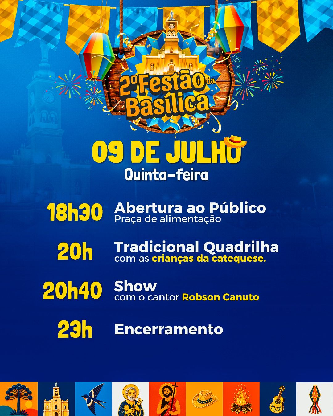 2ª edição do Festão da Basílica acontece neste fim de semana em Apucarana
