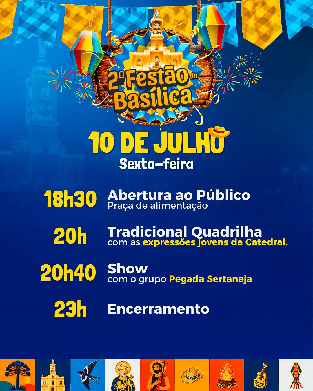 2ª edição do Festão da Basílica acontece neste fim de semana em Apucarana
