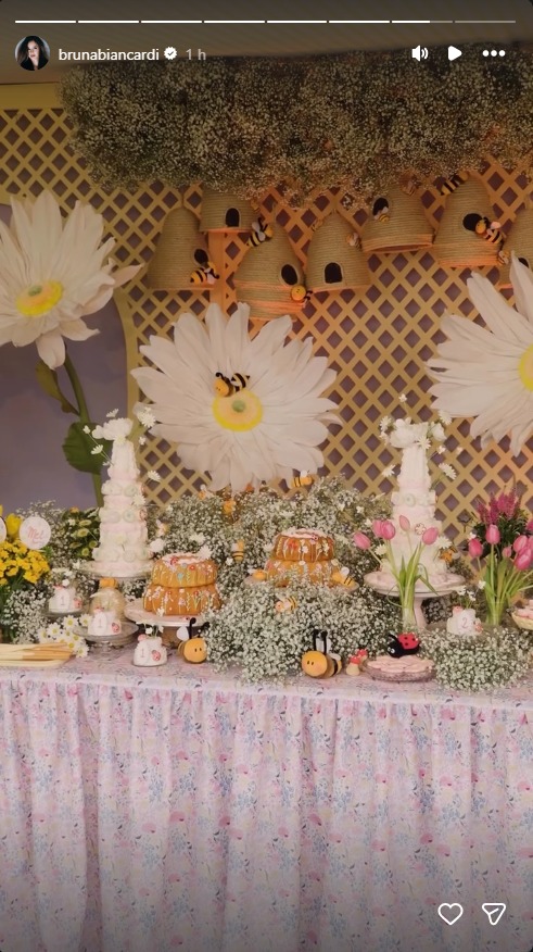Bruna Biancardi faz festa de aniversário dupla para filha e enteada; veja fotos