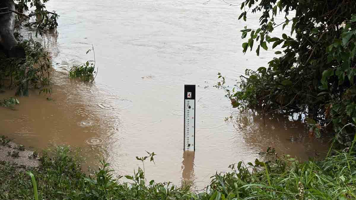 Rio Ivaí volta a baixar após subir 6 metros na sexta-feira; veja situação