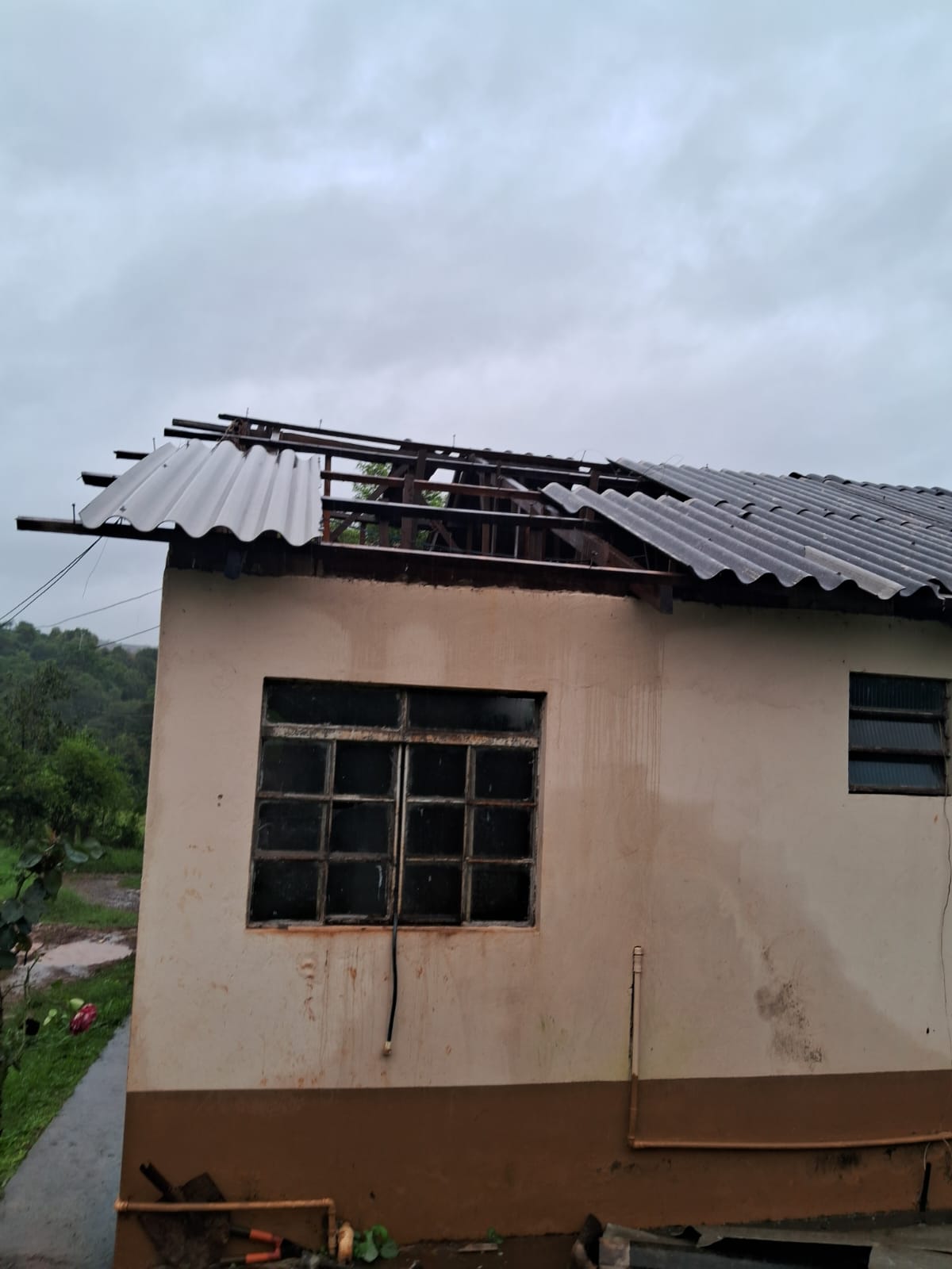 Tempestade deixa prejuízo nas lavouras e estufas na zona rural de Apucarana