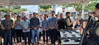 PM de Apucarana recebe 7 fuzis importados dos EUA doados pelo Conseg