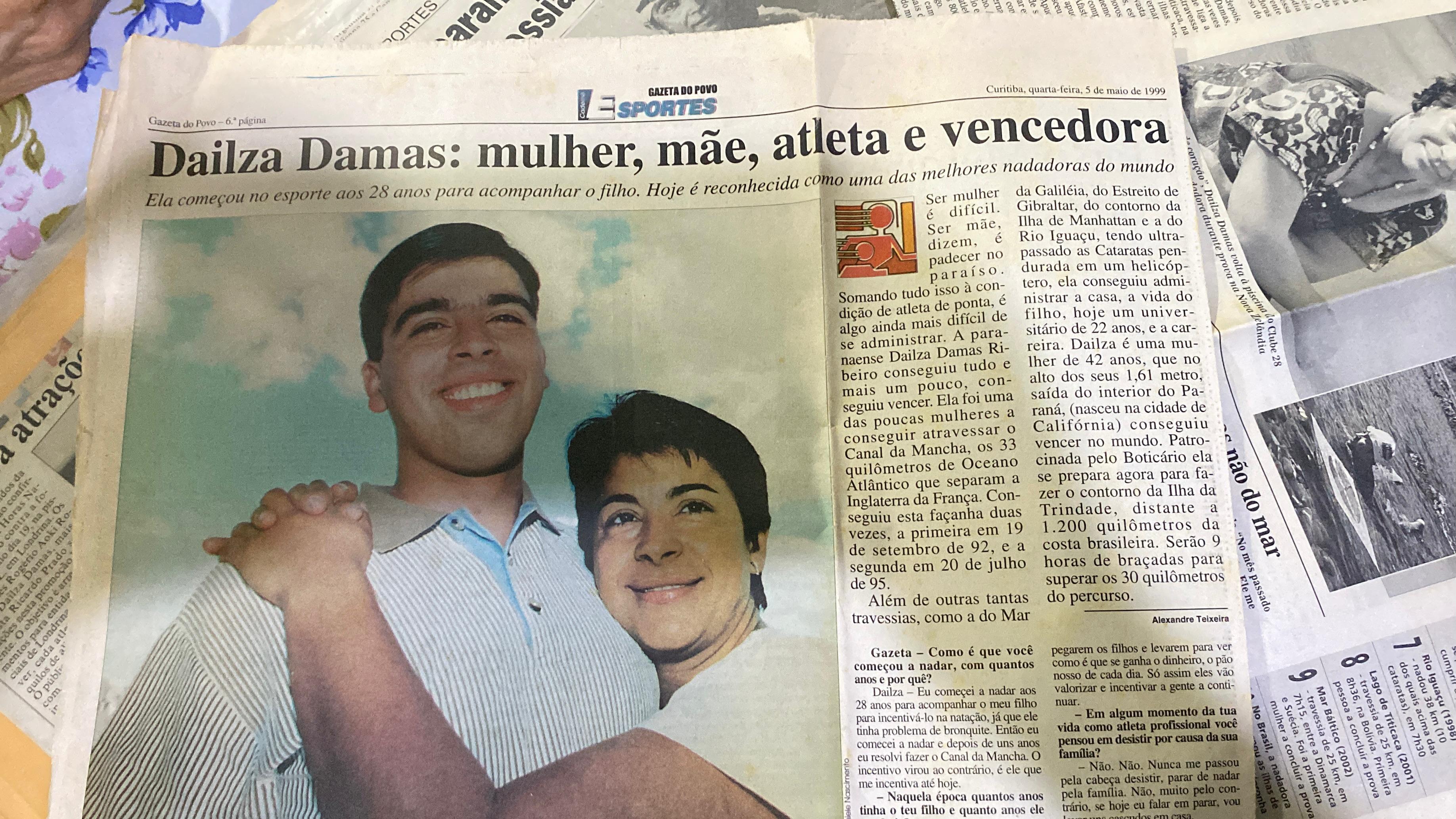 Família mantém vivo legado da nadadora Dailza Damas
