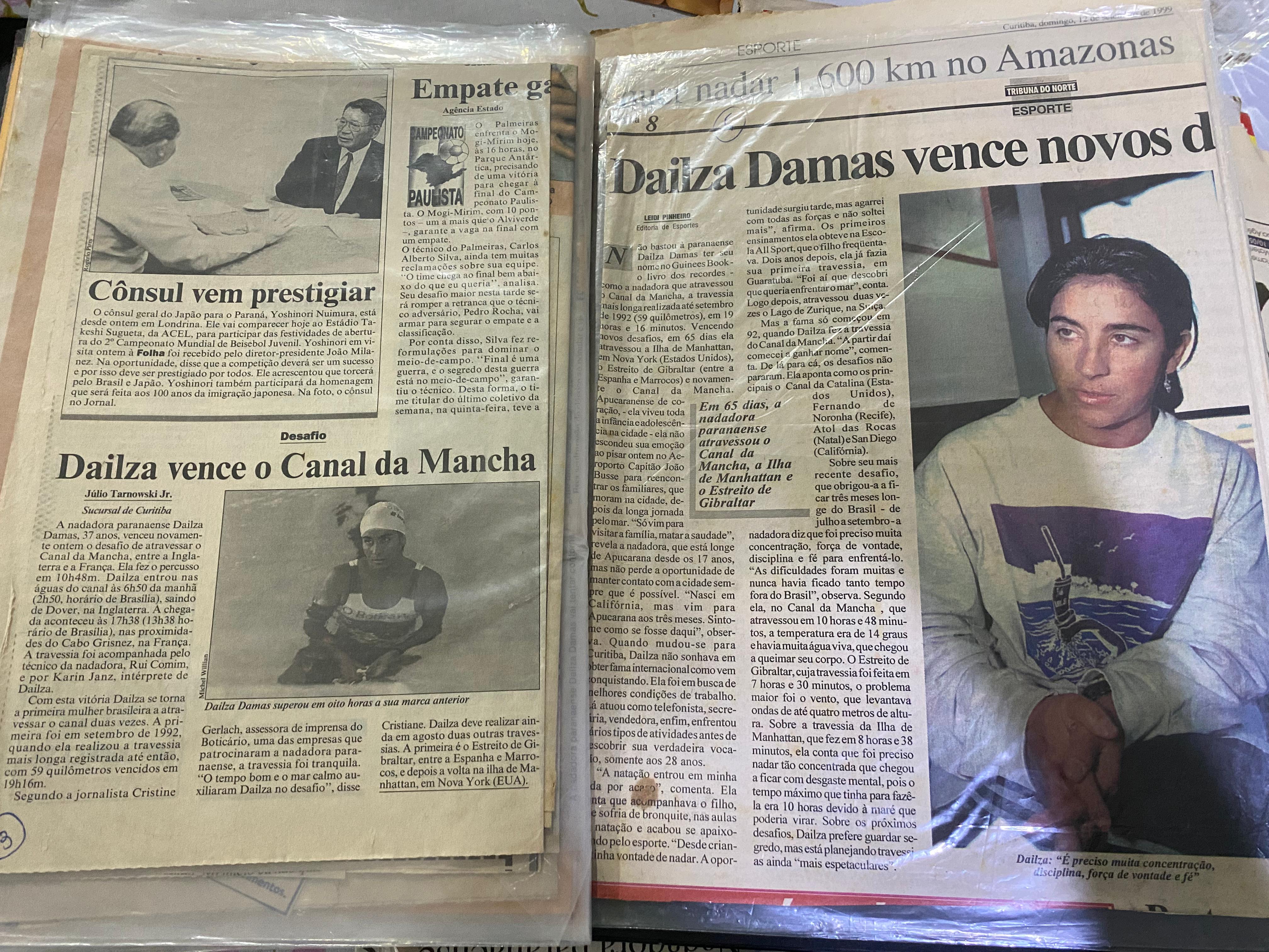 Família mantém vivo legado da nadadora Dailza Damas