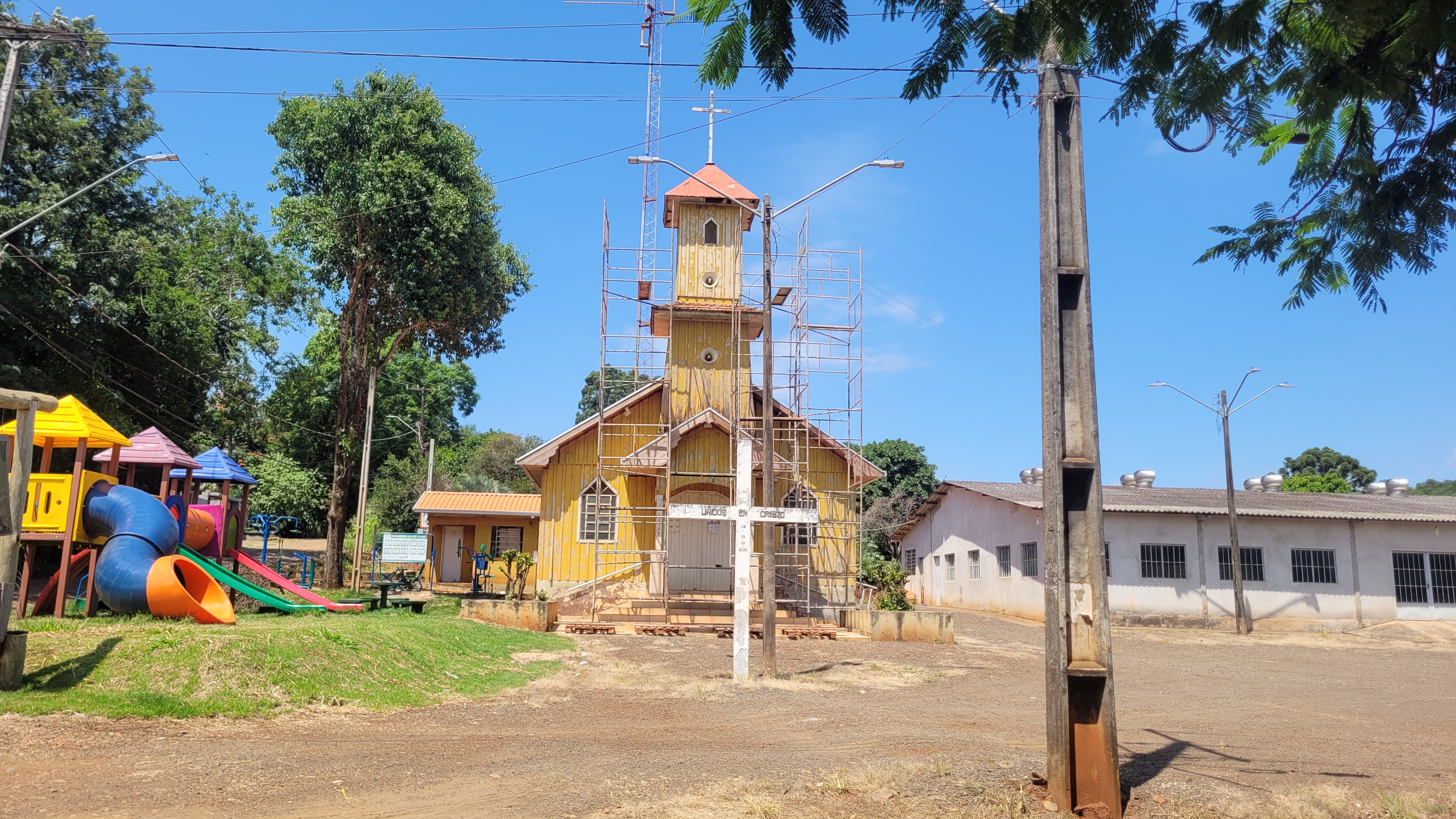 Igreja está sendo restaurada