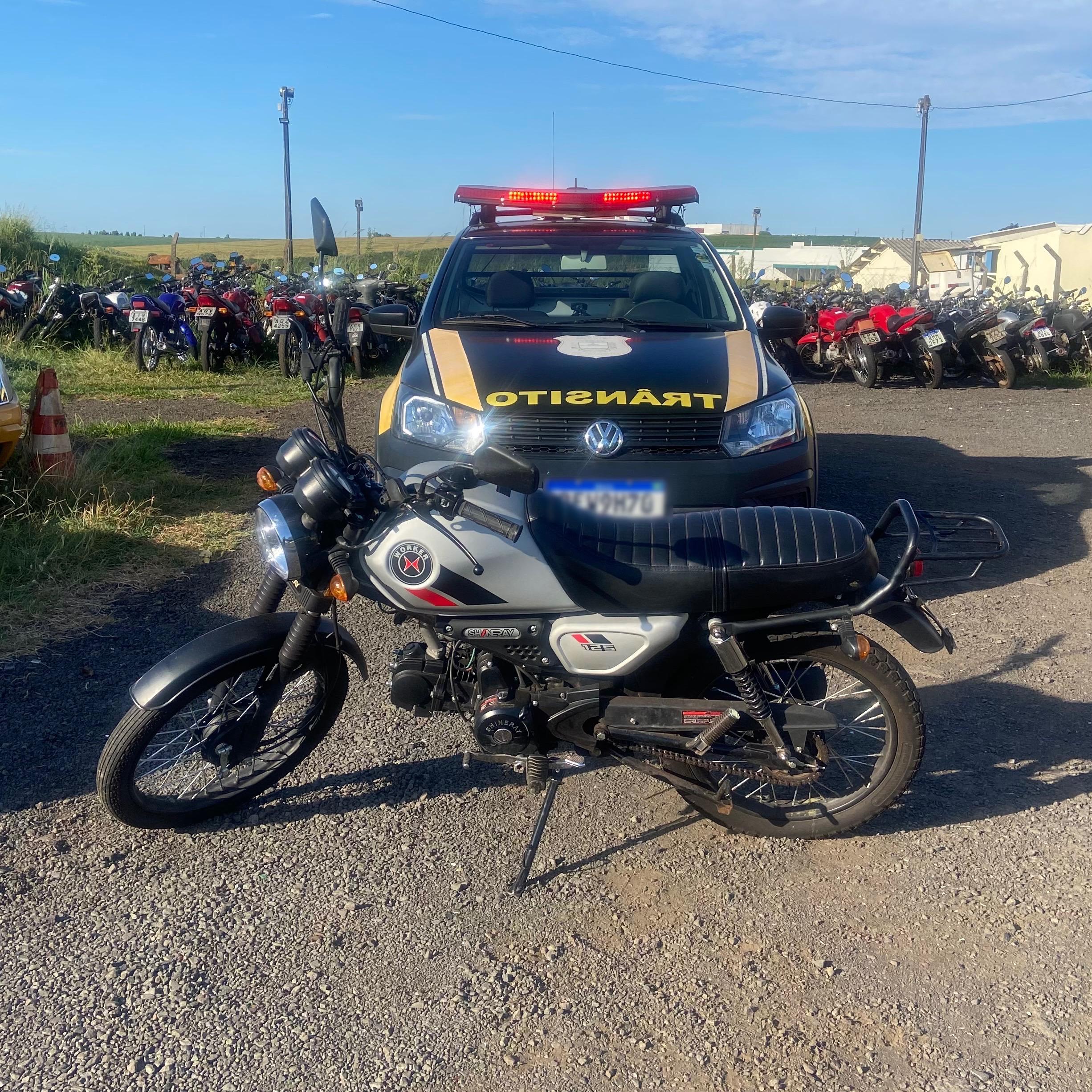 Operação integrada apreende 2 motos e menor com maconha em Apucarana