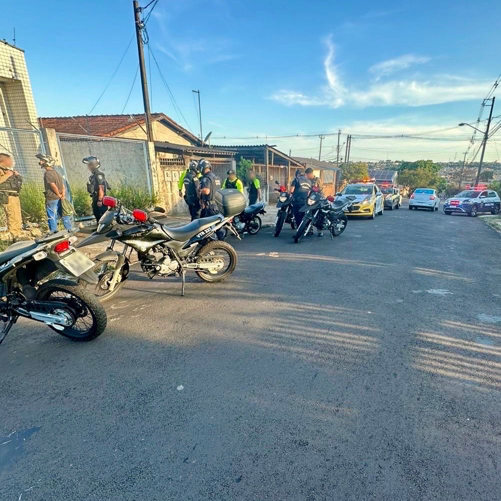 Operação integrada apreende 2 motos e menor com maconha em Apucarana