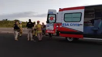 Grave acidente entre motos é registrado no Contorno de Jandaia do Sul