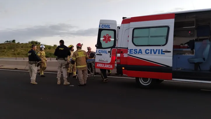 Grave acidente entre motos é registrado no Contorno de Jandaia do Sul