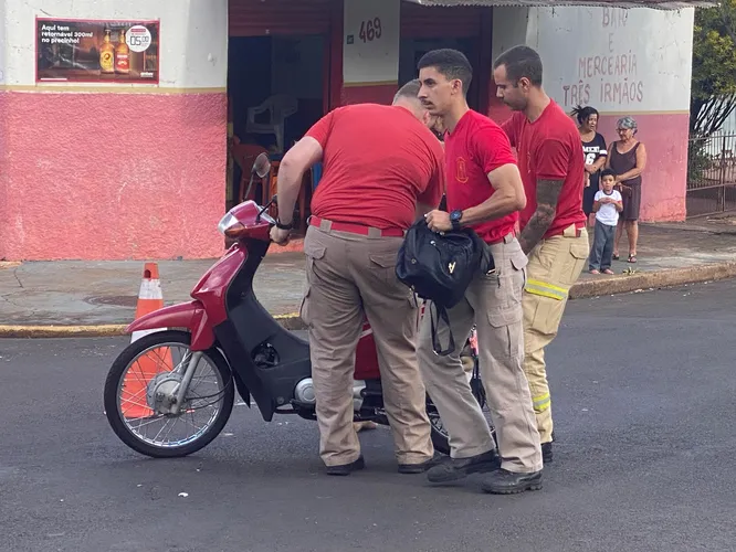 Jovem conduzia Honda Biz