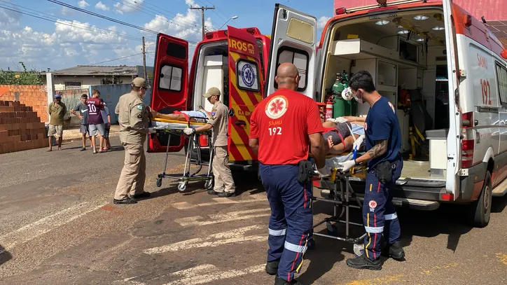 Vítimas foram atendidas pelo Siate e Samu