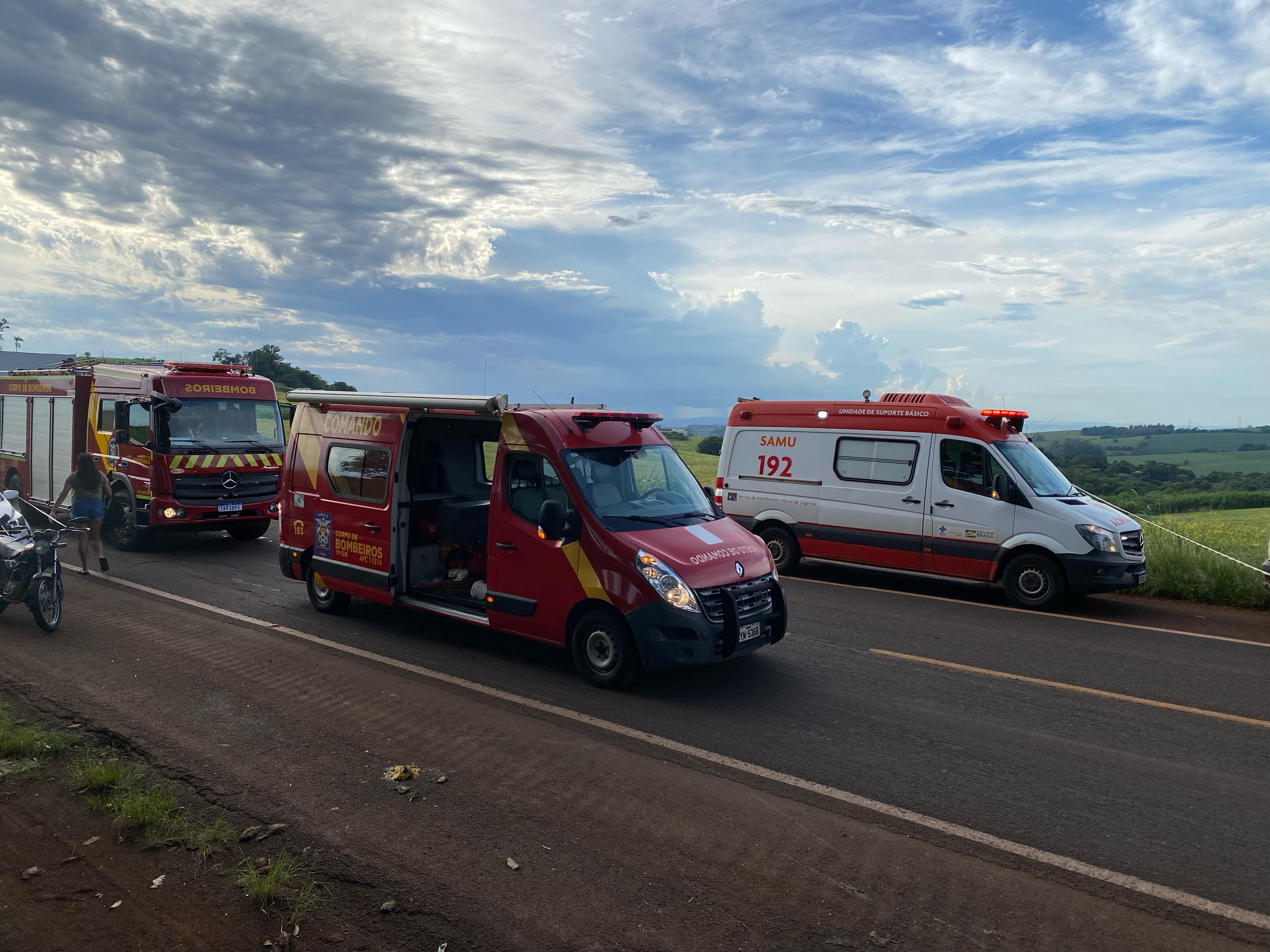 Acidente deixa dois motociclistas feridos na BR-369 em Apucarana