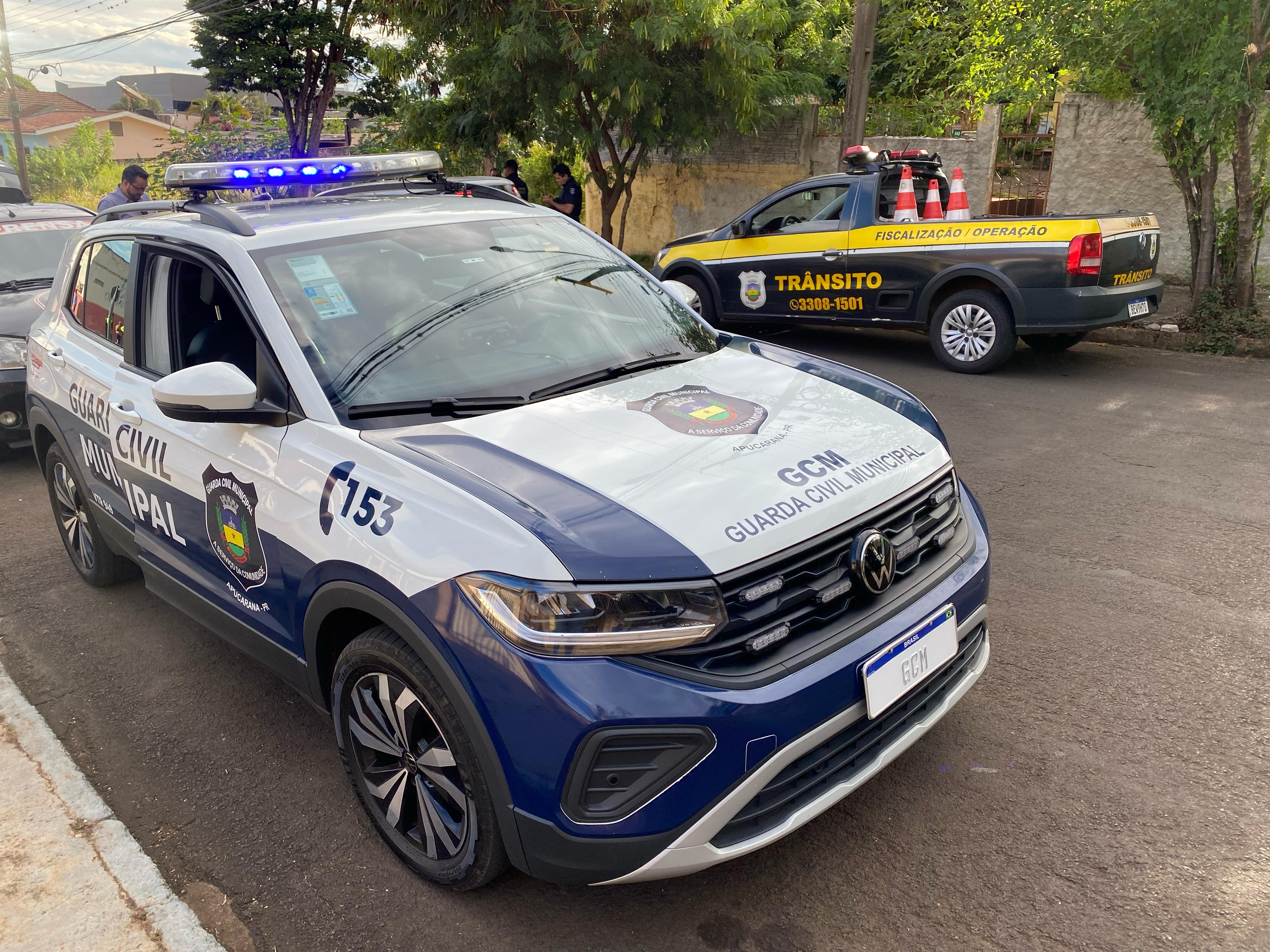 GCM no local do acidente