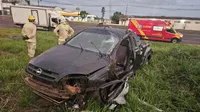 Motorista fica ferido após capotamento na BR-369 em Apucarana; veja