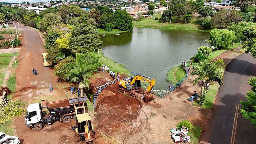 Ivaiporã inicia obra no Lago das Flores com foco no turismo religioso