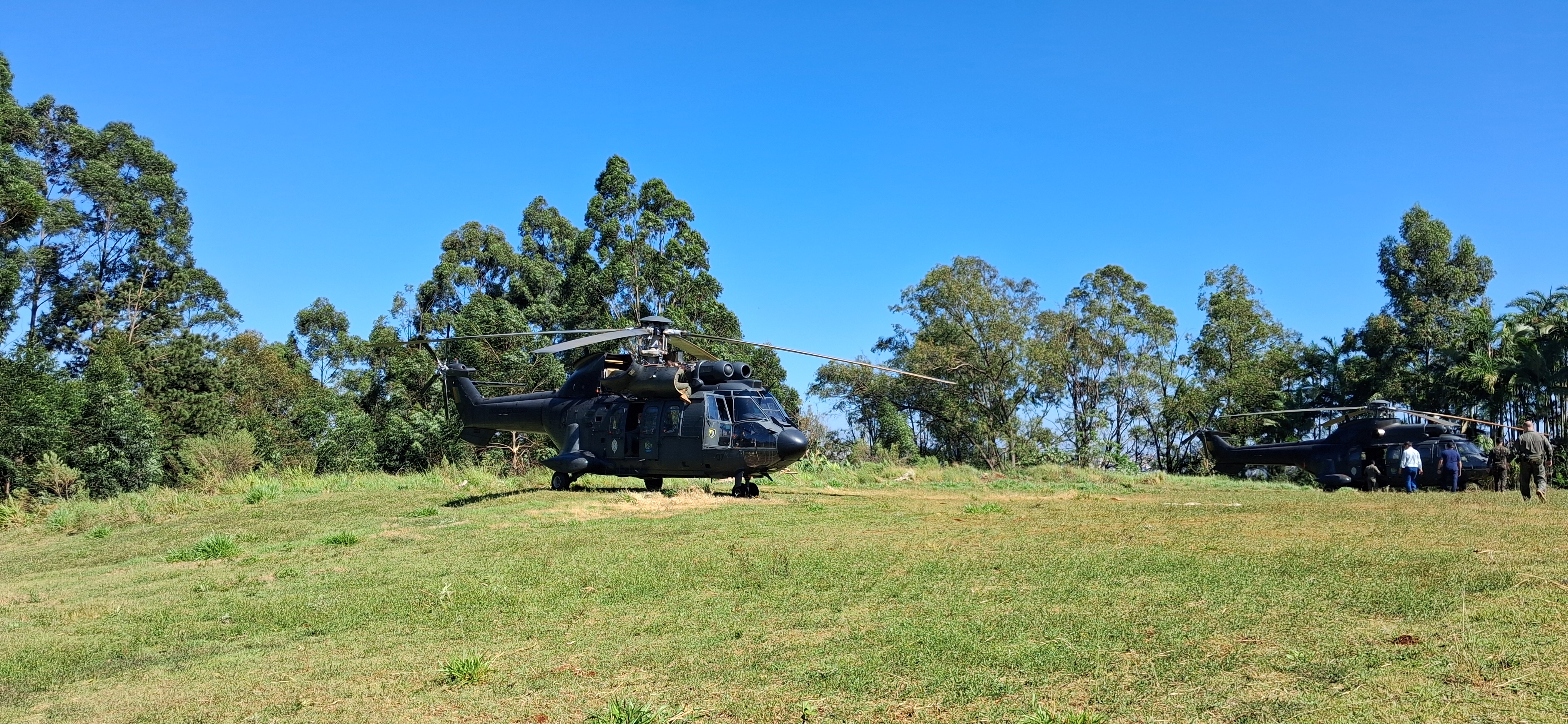O 2º Batalhão de Aviação do Exército (2º BAvEx), de Taubaté (SP), trouxe para o exercício seis aeronaves