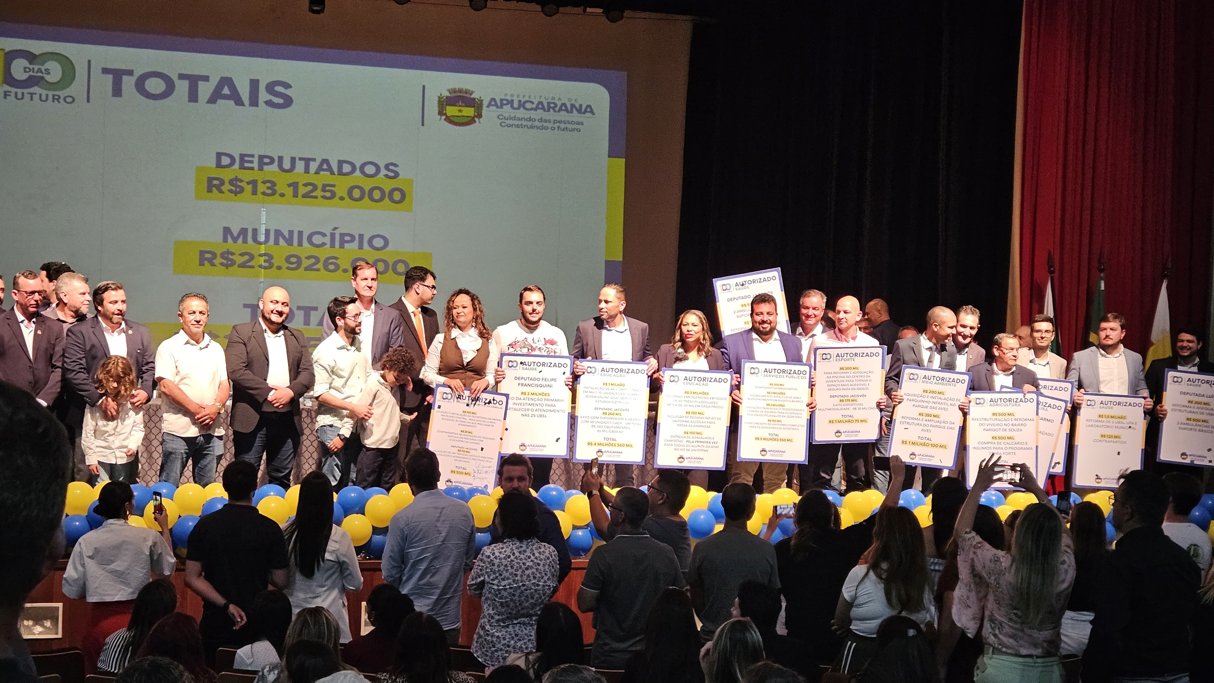 Rodolfo anuncia pacote de investimentos de R$ 140 milhões em Apucarana